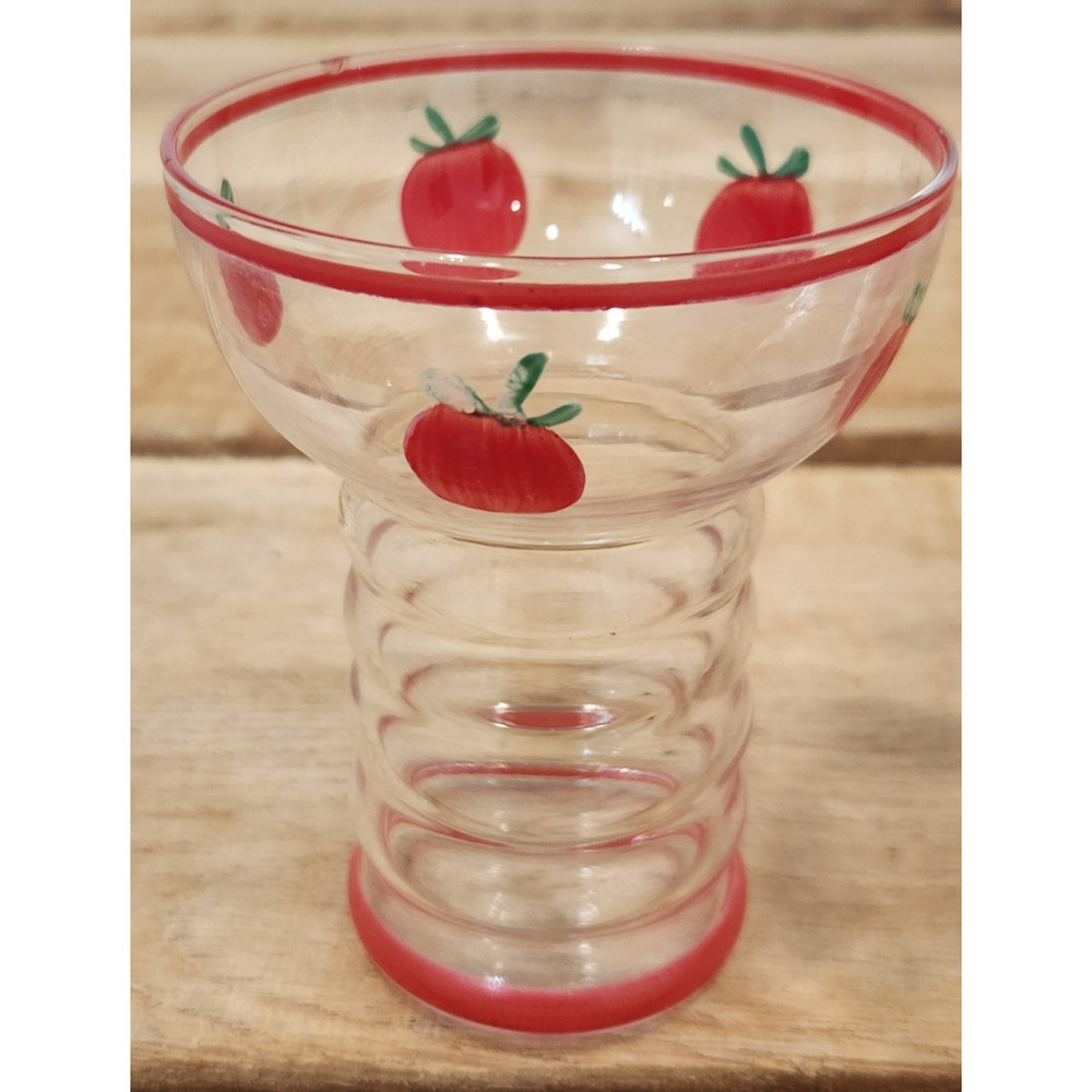 Vintage Dunbar Aramis Ring Tomato Juice Glass Set of 2 Approx 4 inches tall - Picture 12 of 16